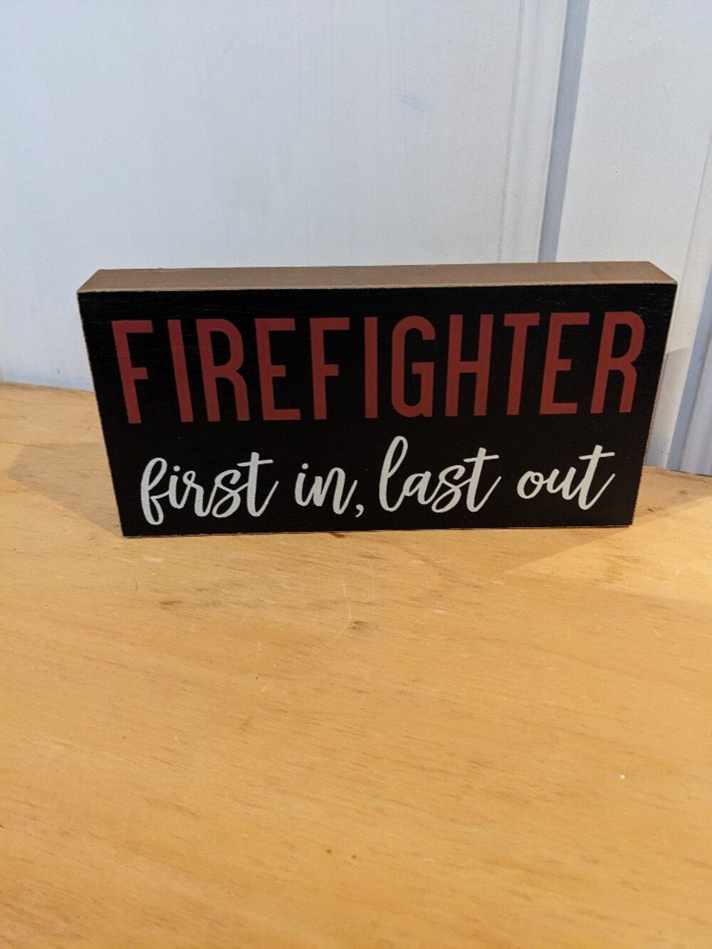 Hobby Lobby NWT Firefighter Plaque